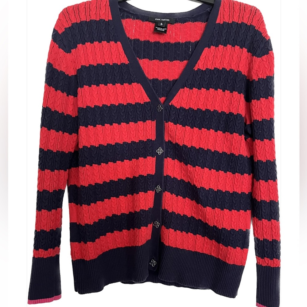 Pink Tartan Cardigan